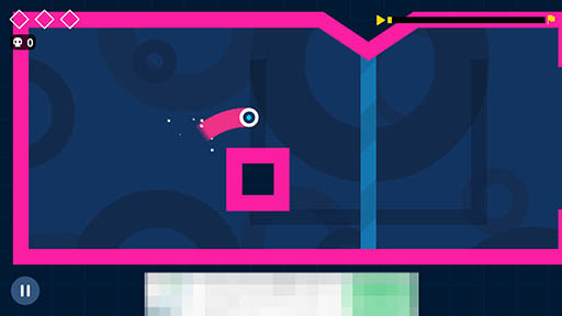 画像ギャラリー No.010のサムネイル画像 / 線を引いてアバターをゴールまで誘導しよう。iOS向けカジュアルゲーム「One More Bounce」を紹介する「（ほぼ）日刊スマホゲーム通信」第1249回