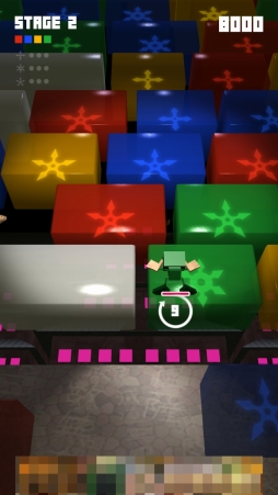 画像ギャラリー No.003のサムネイル画像 / 忍者を操作するスマホ向けパズルアクションゲーム「ニンニンキューブ」を紹介。「（ほぼ）日刊スマホゲーム通信」第1251回