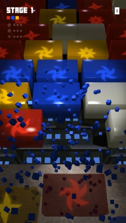 画像ギャラリー No.004のサムネイル画像 / 忍者を操作するスマホ向けパズルアクションゲーム「ニンニンキューブ」を紹介。「（ほぼ）日刊スマホゲーム通信」第1251回