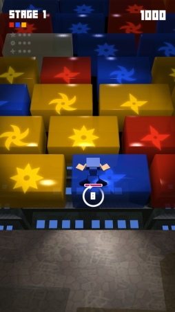 画像ギャラリー No.006のサムネイル画像 / 忍者を操作するスマホ向けパズルアクションゲーム「ニンニンキューブ」を紹介。「（ほぼ）日刊スマホゲーム通信」第1251回