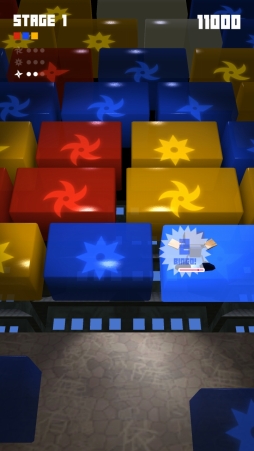 画像ギャラリー No.009のサムネイル画像 / 忍者を操作するスマホ向けパズルアクションゲーム「ニンニンキューブ」を紹介。「（ほぼ）日刊スマホゲーム通信」第1251回