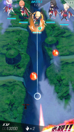 画像ギャラリー No.007のサムネイル画像 / 世界の命運は少女達に託された。下方向に進むSTG「マジガーーーーール!!!」を紹介する「(ほぼ)日刊スマホゲーム通信」第1253回