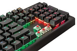 画像ギャラリー No.004のサムネイル画像 / 「BlackWidow X Chroma」そっくりの英語配列キーボード「GXT 890 CADA」がTrust Gamingから登場