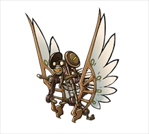 画像ギャラリー No.001のサムネイル画像 / 「アライアンス・アライブ」の実機プレイ動画第2弾が公開。冒険の世界が広がる人力の飛行機械「オーニソプター」を動画で紹介