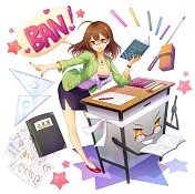 画像ギャラリー No.005のサムネイル画像 / 「のすたるじっくガールズ」,新たな学校用品「教卓」「ペーパーナイフ」「チョーク」が登場