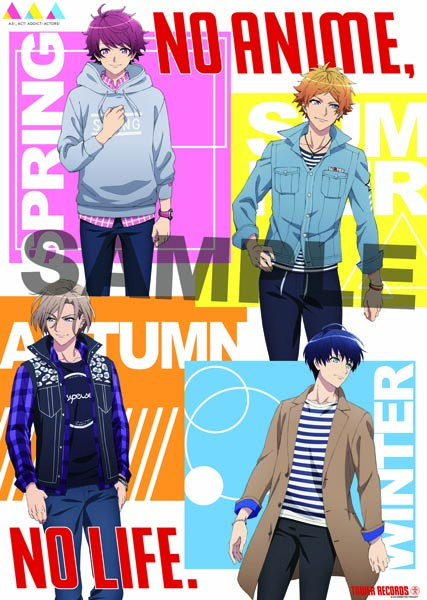 画像ギャラリー No.001のサムネイル画像 / タワーレコードが「A3!」とコラボした「NO ANIME, NO LIFE. × アニメ『A3!』」キャンペーンを2月4日から開催