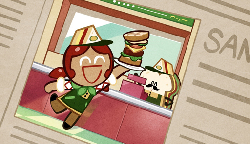 画像ギャラリー No.002のサムネイル画像 / 「クッキーラン:オーブンブレイク」に新クッキー「サンドイッチ味クッキー」が登場