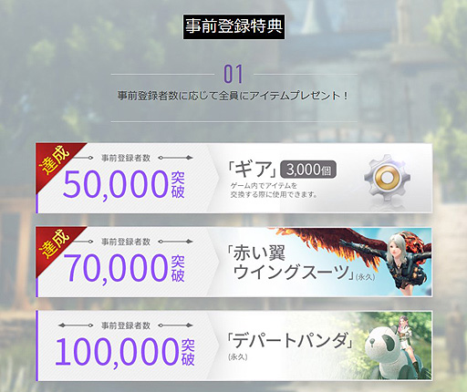 画像ギャラリー No.003のサムネイル画像 / 「ELYON」事前登録者数が7万名を突破し,サービス開始時の追加プレゼント“赤い翼ウイングスーツ”が確定。次の目標は10万人