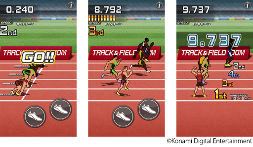 画像ギャラリー No.002のサムネイル画像 / KONAMI,「TRACK&FIELD 100M」をFacebookのInstant Gamesで配信