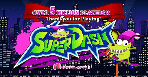 画像ギャラリー No.001のサムネイル画像 / Facebook「Instant Games」で配信中の「Super Dash」がプレイ人数500万人を突破