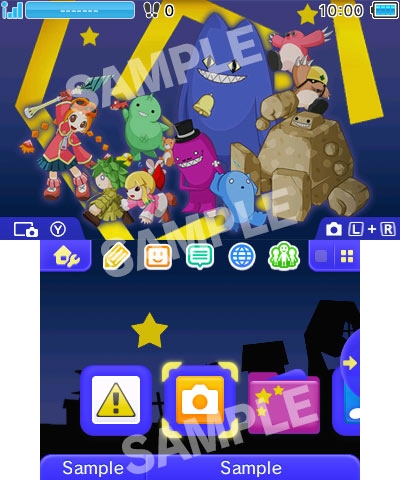 画像ギャラリー No.002のサムネイル画像 / 「ぐるみん3D」,ニンテンドー3DS用テーマ「おばけのおともだち」の配信を開始