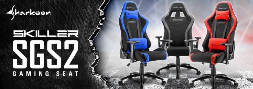 画像ギャラリー No.001のサムネイル画像 / 背もたれを160度まで倒せるゲーマー向けチェア「SKILLER SGS2」がSharkoonから