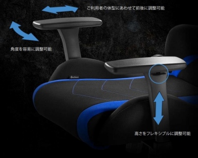画像ギャラリー No.002のサムネイル画像 / 背もたれを160度まで倒せるゲーマー向けチェア「SKILLER SGS2」がSharkoonから