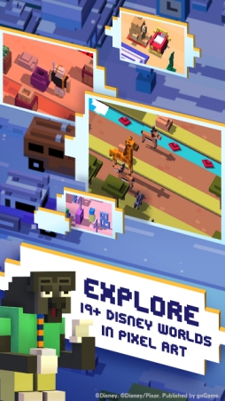 画像ギャラリー No.005のサムネイル画像 / go Game,ディズニー提供のスマホ向けゲームの東南アジア地域におけるパブリッシング権を獲得。第1弾「Disney クロッシーロード」が配信に