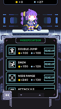 画像ギャラリー No.007のサムネイル画像 / サイボーグ少女,パズルに挑む。スマホ向けACT「Connect & Break」を紹介する「(ほぼ)日刊スマホゲーム通信」第1352回