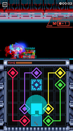 画像ギャラリー No.008のサムネイル画像 / サイボーグ少女,パズルに挑む。スマホ向けACT「Connect & Break」を紹介する「(ほぼ)日刊スマホゲーム通信」第1352回