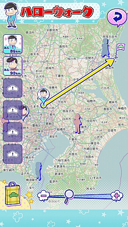 画像ギャラリー No.005のサムネイル画像 / 「おそ松さんぽ」が配信開始。全国各地に潜んだニート達をスマホ片手に探しに行こう! 1か月間限定で無料配信中