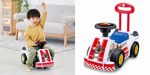 画像集 No.001のサムネイル画像 / マリオカート型の乗用玩具「Let's-a-Go！ マリオカート はじめてレーシングDX」発売。ハンドル型のおもちゃも