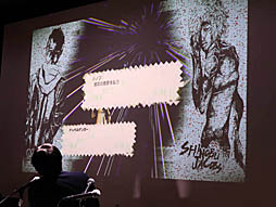 画像集#006のサムネイル/「Travis Strikes Again: No More Heroes」の発売を記念したトークイベントを「あけましておめでトラヴィス 2」開催。楽曲に仕込まれたネタや，凝った画面デザインの秘密が明らかに