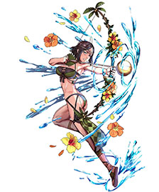 画像ギャラリー No.015のサムネイル画像 / 「ファイアーエムブレム ヒーローズ」,超英雄召喚イベント「夏、来たる」が6月21日にスタート。ヒーニアス,ターナら4人が水着姿で登場