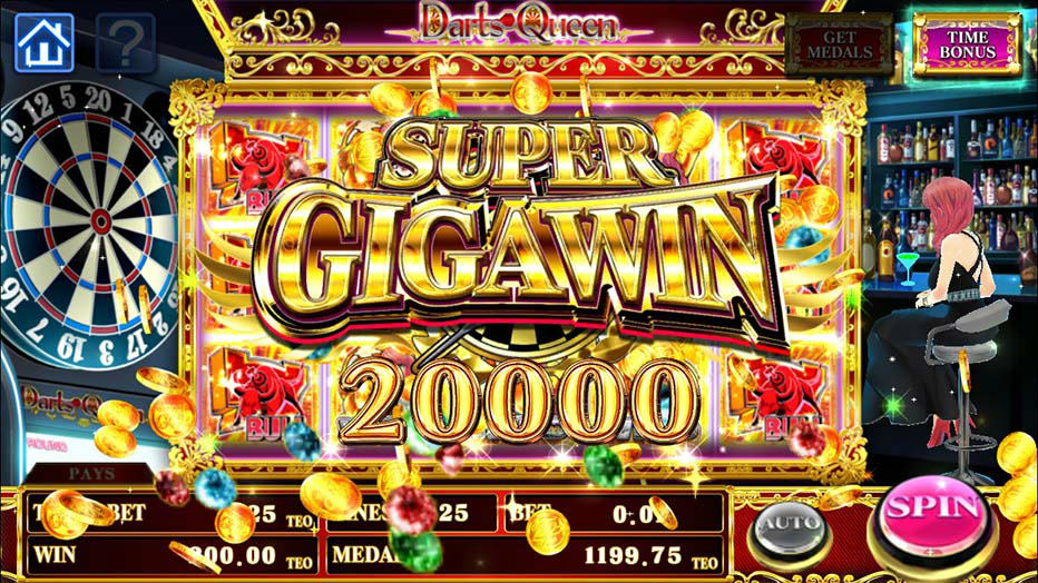 画像集 010 ダーツ カジノのスロットアプリ Darts Queen が配信スタート