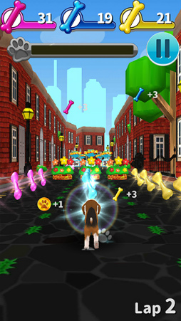 画像ギャラリー No.005のサムネイル画像 / わんこのスマホ向けランニングアクション「Little Doggy Run」が配信中