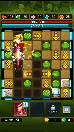 画像ギャラリー No.004のサムネイル画像 / エイリアンを滑らせて敵の撃破を狙う。スマホ向けパズルゲーム「Alien Path」を紹介する「(ほぼ)日刊スマホゲーム通信」第1344回