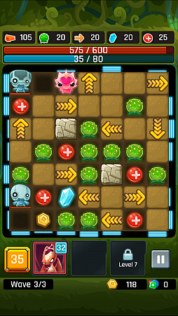 画像ギャラリー No.006のサムネイル画像 / エイリアンを滑らせて敵の撃破を狙う。スマホ向けパズルゲーム「Alien Path」を紹介する「(ほぼ)日刊スマホゲーム通信」第1344回