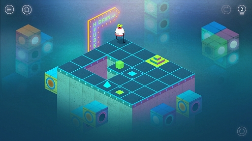 画像ギャラリー No.004のサムネイル画像 / ロボの主人公「ルーフぃ」を操作するスマホ向けパズルゲーム「Roofbot」を紹介する「（ほぼ）日刊スマホゲーム通信」第1349回