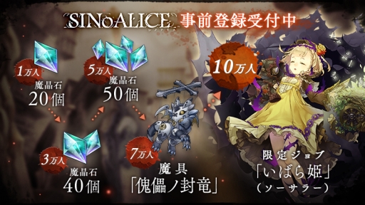 画像ギャラリー No.006のサムネイル画像 / 「SINoALICE」の事前登録者数が7万人を突破&アリスなど4キャラのデザイン画が公開。ヨコオタロウ氏とジノ氏のコメントも