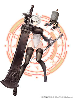 ���������꡼ No.003�Υ���ͥ������ / ��SINoALICE�פǡ�NieR:Automata�פȤΥ���ܥ�����ֿͷ�ã�ζ±�׸��Ԥ������档2B/����å��㡼��9S/�ѥ�ǥ��������������