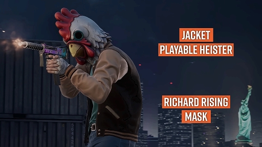 画像ギャラリー No.002のサムネイル画像 / 「PAYDAY 3」,「Hotline Miami」とのコラボDLC「Jacket Character Pack」を2月3日にリリース