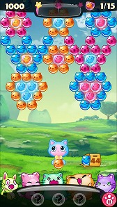 画像ギャラリー No.005のサムネイル画像 / バブルシューター系のアプリ「キティポップ」，iOS版が配信開始