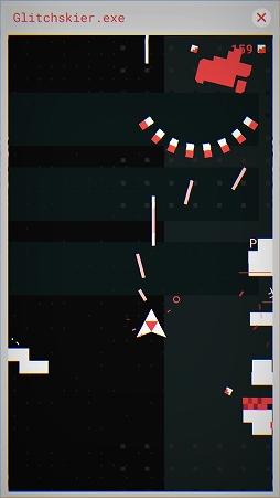 画像ギャラリー No.008のサムネイル画像 / まるでブラウン管。スマホ向けSTG「Glitchskier」を紹介する「(ほぼ)日刊スマホゲーム通信」第1355回