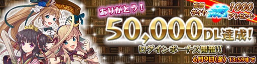 画像ギャラリー No.002のサムネイル画像 / 「強くてNEW GAME」,5万DL突破記念イベントを開催