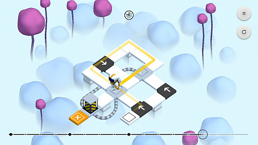 画像ギャラリー No.008のサムネイル画像 / 時間を操りゴールを目指す。スマホ向けパズルゲーム「Causality」を紹介する「（ほぼ）日刊スマホゲーム通信」第1357回