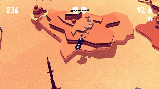 画像ギャラリー No.005のサムネイル画像 / ラジコン感覚で楽しめるカーチェイスゲーム「Fury Roads Survivor」を紹介する「(ほぼ)日刊スマホゲーム通信」第1360回