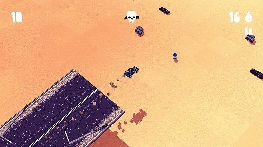 画像ギャラリー No.006のサムネイル画像 / ラジコン感覚で楽しめるカーチェイスゲーム「Fury Roads Survivor」を紹介する「(ほぼ)日刊スマホゲーム通信」第1360回