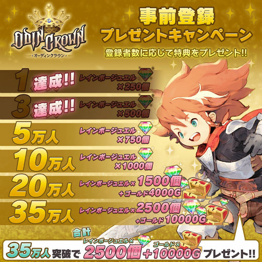 画像ギャラリー No.002のサムネイル画像 / 「オーディンクラウン」,事前登録3万件突破につき“待ち受け画像”を配布