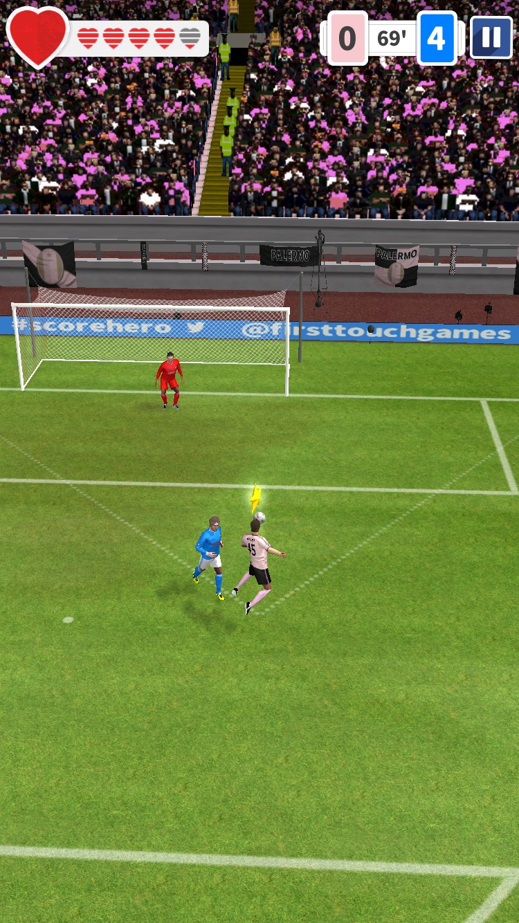 画像集 004 サッカーゲームをカジュアルに楽しめるスマホ向けアプリ Score Hero を紹介
