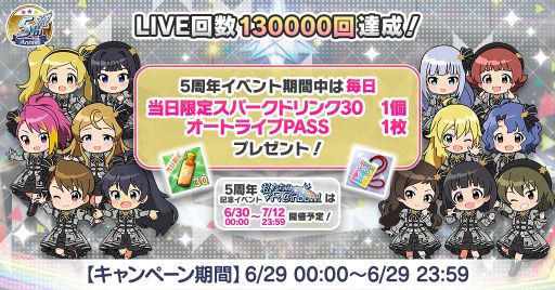 画像ギャラリー No.011のサムネイル画像 / 「アイドルマスター ミリオンライブ! シアターデイズ」の5周年特別PV公開。記念キャンペーンの情報も