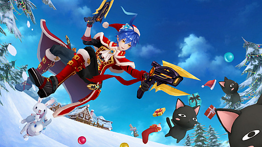 画像ギャラリー No.002のサムネイル画像 / 「幻想神域 -Link of Hearts-」,Xmas衣装をまとった「【聖夜の双雷】テュール」が期間限定で登場