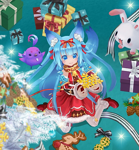 画像ギャラリー No.002のサムネイル画像 / 「幻想神域 -Link of Hearts-」,期間限定で「【聖夜の神狼】フェンリル」が登場