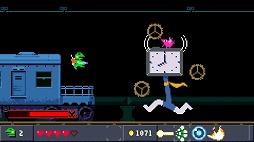 画像ギャラリー No.004のサムネイル画像 / 横スクロールACT「ケロブラスター」,PS4向けに配信がスタート