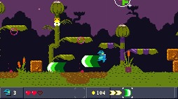 画像ギャラリー No.009のサムネイル画像 / 横スクロールACT「ケロブラスター」,PS4向けに配信がスタート