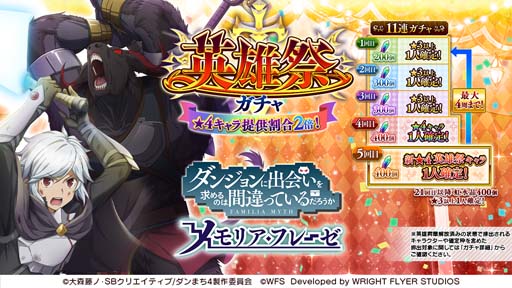 画像ギャラリー No.002のサムネイル画像 / 「ダンメモ」,“ダンメモ5.5周年ハーフアニバーサリーキャンペーン”開催中