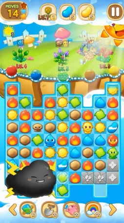 画像ギャラリー No.005のサムネイル画像 / 植物を育てて荒廃した世界を救おう。パズルゲーム「プチプチプランツ」の配信がスタート