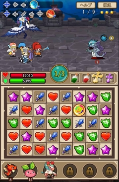 クリプトアイランド マッチ3パズルで戦う戦闘パートの基本システムが公開 特殊な消し方で発生する クリプト や 連続技 といった要素も存在 クリプトアイランド マッチ3パズルで戦う戦闘パートの基本システムが公開 特殊な消し方で発生する クリプト や 連続技 といった要素も存在