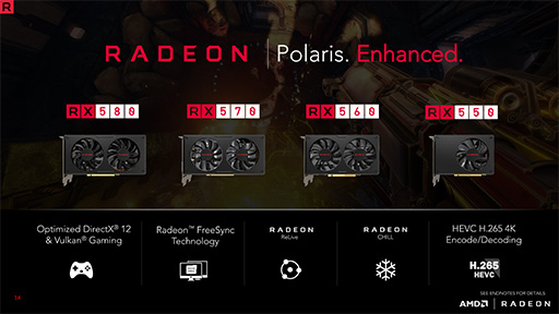 AMD2Polaris١ΡRadeon RX 500ץ꡼ȯɽRX 400꡼֤ߥɥ륯饹ӥȥ꡼Ծ