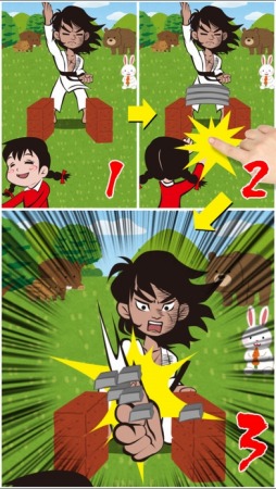 画像ギャラリー No.001のサムネイル画像 / リズムアクション「カラテチョッパー拳(ケン)」iOS版が配信スタート